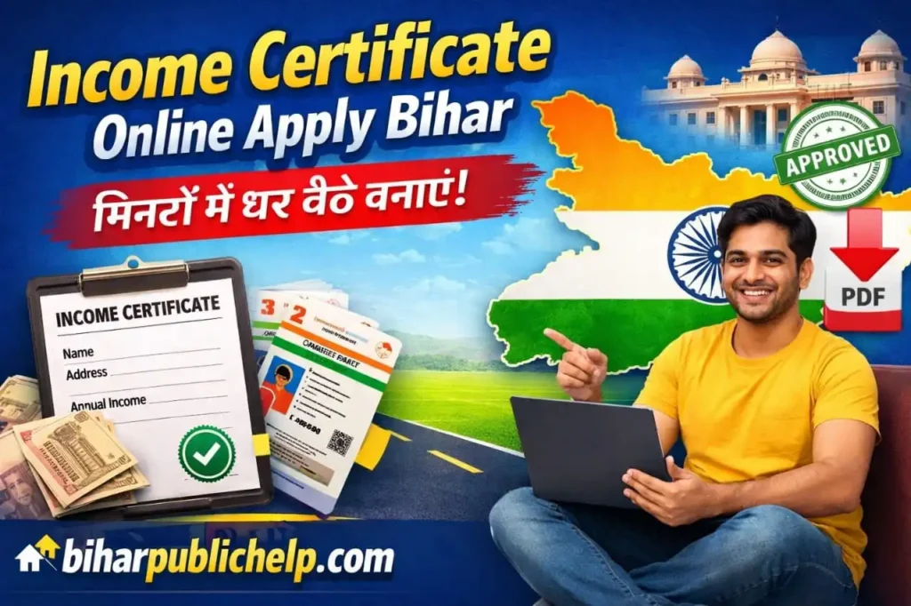 Income Certificate Online Apply Bihar