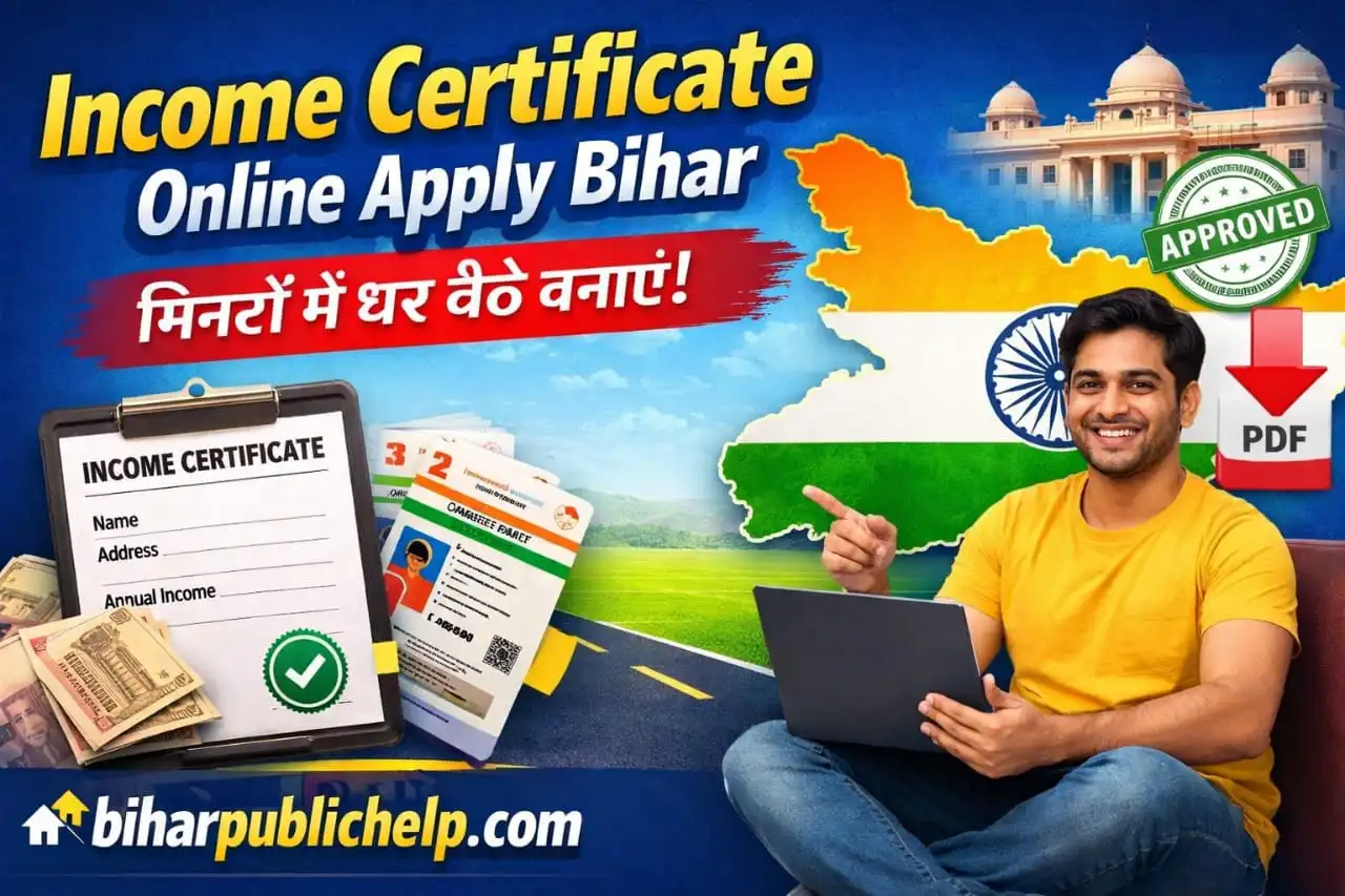 Income Certificate Online Apply Bihar 2026