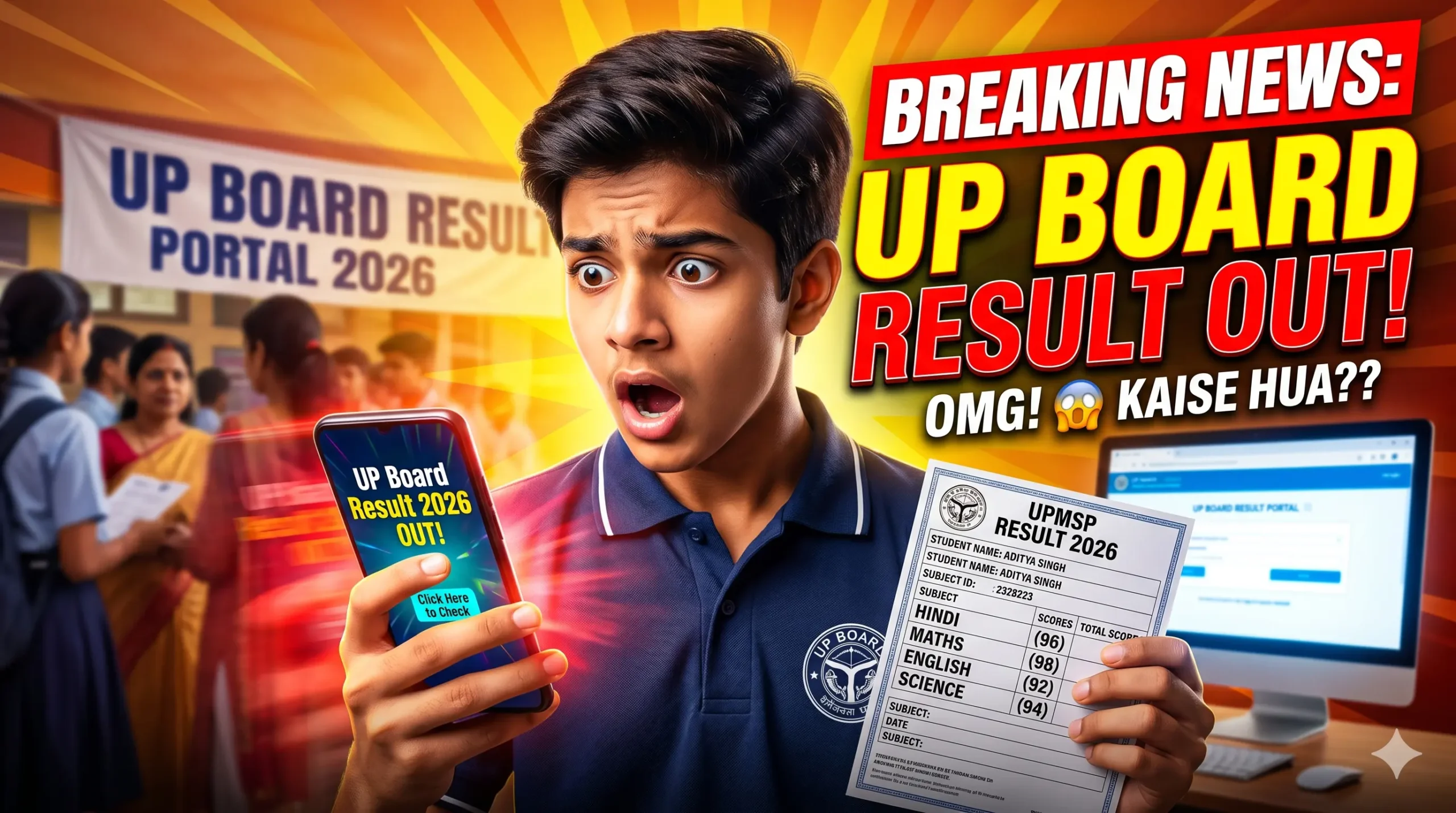 UP Board 2026 Result Kaise Check Kare
